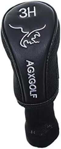أغطية رأس طويلة الرقبة. اختر السائق أو Fairway Woods أو الهجين أو المجموعات: يناسب جميع العلامات التجارية لليد اليسرى أو اليمنى. أسود مع تطريز أبيض؛ حافظ على نوادي الجولف الخاصة بك آمنة in Kuwait
