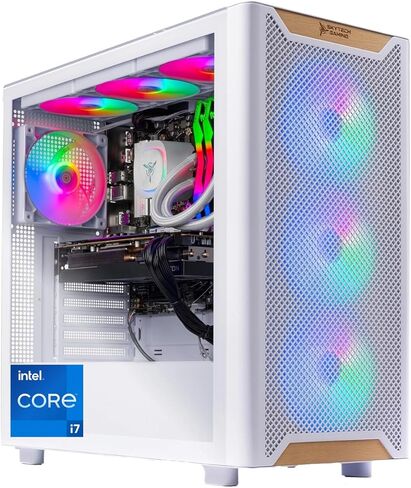 Skytech Gaming Chronos 3 Desktop PC, Intel i7 14700F 2.1 GHz (5.3GHz Turbo), NVIDIA RTX 5060 Ti 16GB, 1TB NVMe SSD, 16GB DDR5 RAM 5200, 850W Gold ATX 3 PSU, 360mm ARGB AIO, Wi-Fi, Win 11 in Saudi Arabia