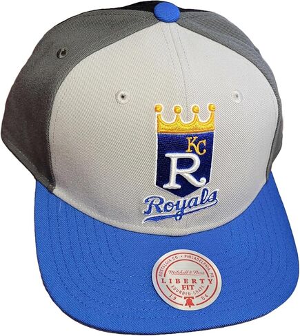 قبعة Mitchell & Ness Kansas City Royals Triple Play Liberty Snapback - رمادي in Kuwait