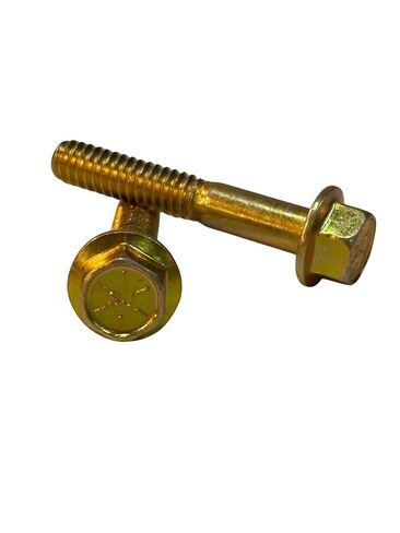 (100 قطعة) 1/4-20x1 1/2 "الصف 8 مسامير شفة سداسية مسامير UNC خيوط جزئية خشنة زنك أصفر ثلاثي التكافؤ in Kuwait