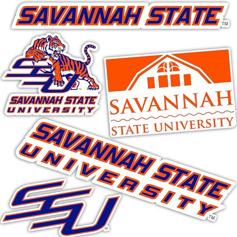 Desert Cactus Savannah State University Sticker SSU Tigers Vinyl Decals Laptop Water Bottle Car Scrapbook T2 (Type 2) in Saudi Arabia