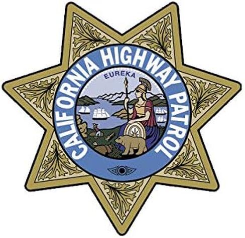 EW Designs California Highway Patrol Seal Sticker Decal Vinyl CHP Chips Bumper Sticker Vinyl Sticker Car Truck Decal 5" in Saudi Arabia