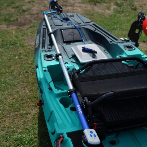 Bixpy Pole Steering Kit for Kayaks & Boats – Compatible with Power Pole, Universal Kayak & Transom Adapters – Swivel Steering with Telescopic Handle 26.25"–79" – 360° Maneuvering & Sharp Turns in Saudi Arabia