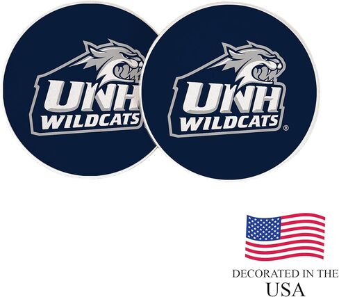 قاعدة أكواب السيارة من ديزيرت كاكتوس أوف نيو هامبشاير، UNH Wildcats ماصة من الحجر الرملي، مجموعة من 2 (تصميم أ) in Saudi Arabia