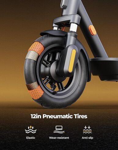 Electric Scooter 44 Miles Long Range, Electric Scooter Adults with 12in Vacuum Tires, Front Suspension, TCS Anti-Slip, 46.8V, Turn Light, APP Control, E Scooter for Commuting, Travel, UL2272 in Saudi Arabia