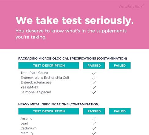 NewRhythm Women's Probiotics Slippery Elm Bark, 50 Billion CFU Per Serving, 5 Strains, All Natural, Non-GMO, Vaginal, Digestive & Immune System Support, 60 Vegan Caps in Kuwait