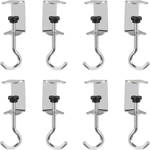 8 قطع من خطافات الطاولة القابلة للتعديل من دلفينوس لحقائب التعليق، لخطافات الظهر المعدنية شديدة التحمل للطاولة والمكتب in Kuwait