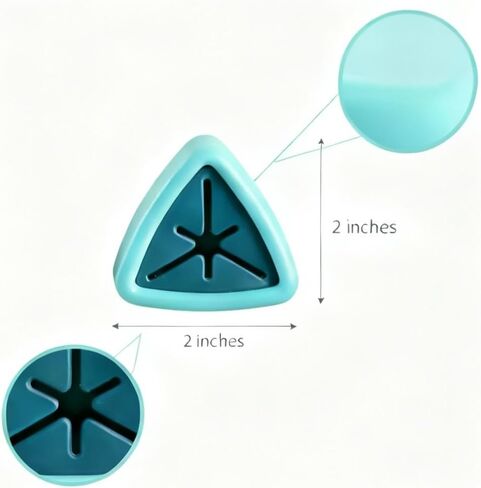 8 Pack Triangle Towel Hooks for Wall - Camper Accessories & Travel Trailer Must Haves, Adhesive Silicone Dish Towel Holder No Drill for RV Kitchen Bathroom, Push Grip Self Stick Hanger Organizer in Saudi Arabia