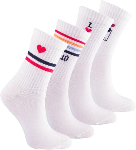 Pippa Teen Girls & Women's Seamless-Toe Turkish Cotton Crew Socks (4-Pack) in Saudi Arabia