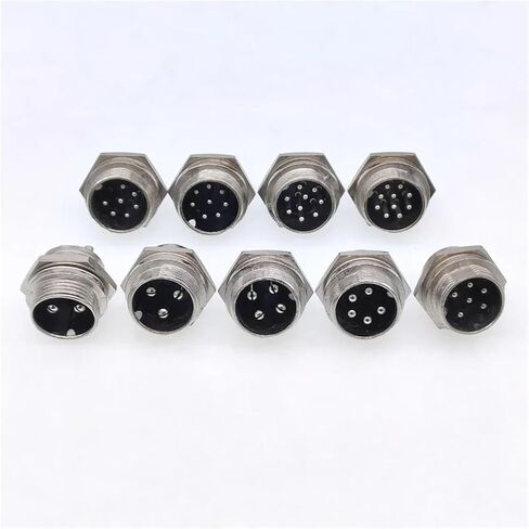 5/8 "ذكر المقبس GX16 موصل دائري قطر 16 مللي متر L73 RS765 DF16 M16 1 قطعة (2Pin مقبس ذكر) in Saudi Arabia