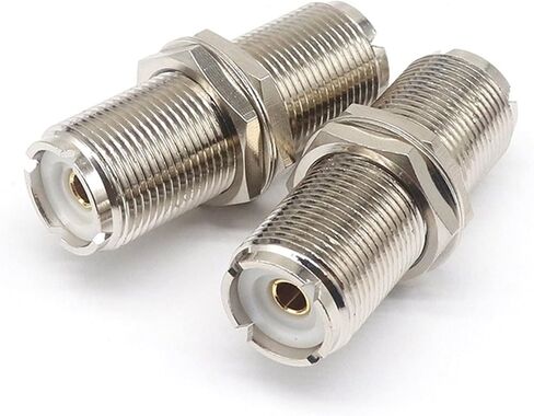 Connector UHF-KKY Adapter UHF Mother to UHF Mother Nut Gasket 1Pcs in Saudi Arabia