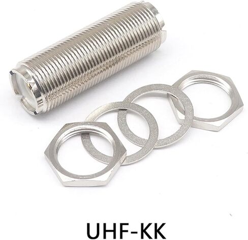 Connector UHF-KKY Adapter UHF Mother to UHF Mother Nut Gasket 1Pcs in Saudi Arabia