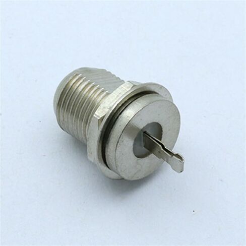 10Pcs/lot F Female Bulkhead Jack Soldering Wire Connector RF Coaxial Coax Connector F Jack Socket Panel Mount in Kuwait