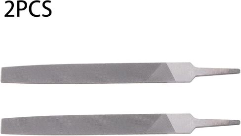 2 قطعة 150 مم / 6 بوصة مبرد مسطح متوسط ​​القطع من الفولاذ الكربوني العالي، مبرد أسنان مزدوج القطع مقوى بقطع واحد بدون مقبض، للخشب والمعادن والشحذ والبلاستيك in Kuwait