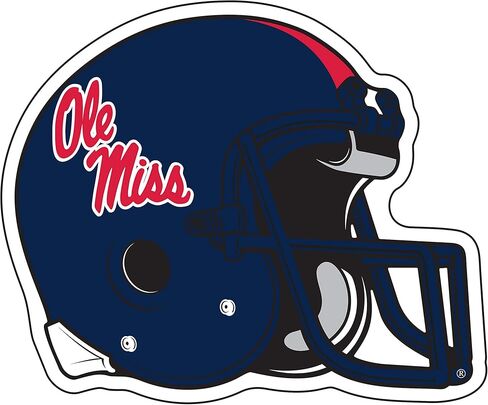Craftique Mississippi Decal (OLE Miss Helmet Decal (3",4",6",12"), 6 in) in Saudi Arabia
