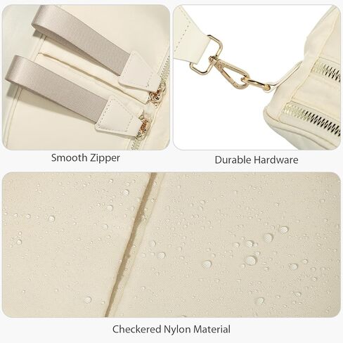 حقيبة YFGBCX للنساء ذات لون سادة وحقيبة كروس واسعة من النايلون وحقائب بوم in Kuwait