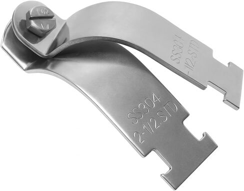 Stainless Steel Rigid Pipe Clamps for Unistrut Channel, Strut Clamps, Fasteners (50, 2") in Saudi Arabia