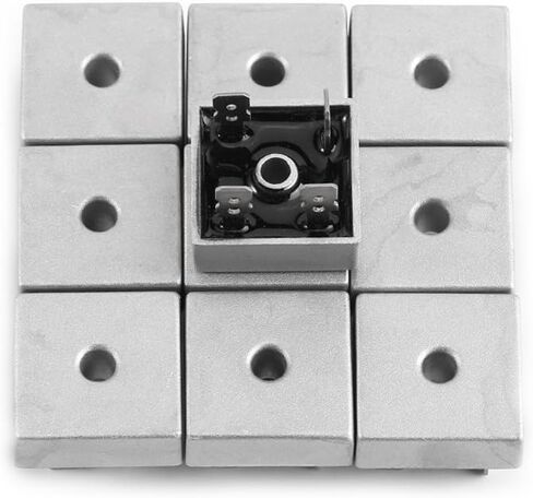 KBPC5010 50A 1000V علبة معدنية عالية الطاقة مقومات جسر ثنائي الطور، حزمة من 10 in Kuwait