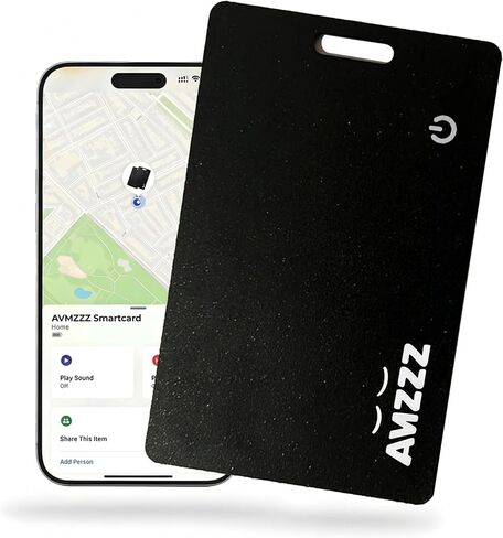Apple MFI Certified Airtag Wallet Tracker Card for Apple Find My, (Pack of 2) Slim Rechargeable Tracking Card, Tracker for Wallet, Finder, Tracking Card with Keychain Hole, Item Locator in Saudi Arabia