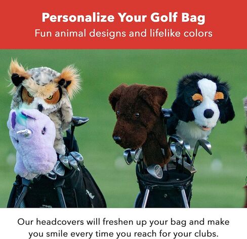 Daphne's Headcovers Hotdog Driver Headcover | Funny Golf Club Covers | Golf Head Covers for Drivers | Stylish Golf Club Head Covers | Golf Driver Covers | Men’s & Women’s Driver Headcover in Kuwait