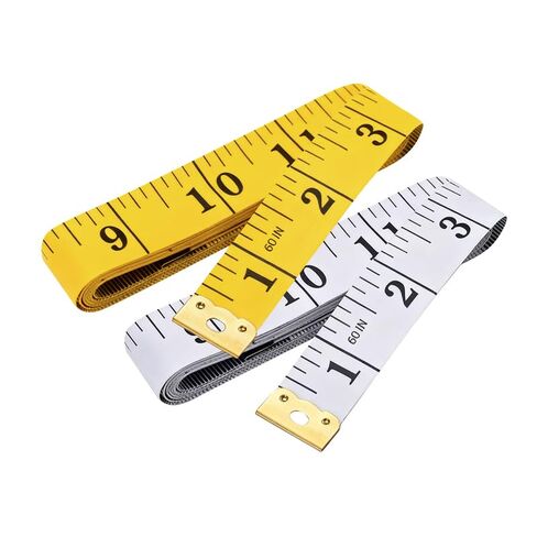 Soft Tape Measure Dual Scale Standard & Metric Measurements Tape Scale Body Measuring Tape for Weight Loss Tailor Craft Ruler 60 Inches (White) in Saudi Arabia