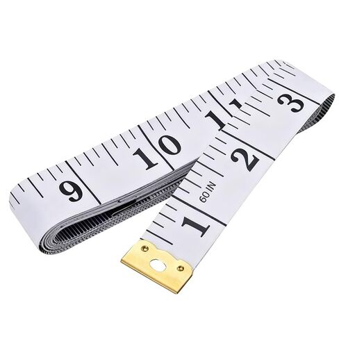 Soft Tape Measure Dual Scale Standard & Metric Measurements Tape Scale Body Measuring Tape for Weight Loss Tailor Craft Ruler 60 Inches (White) in Saudi Arabia