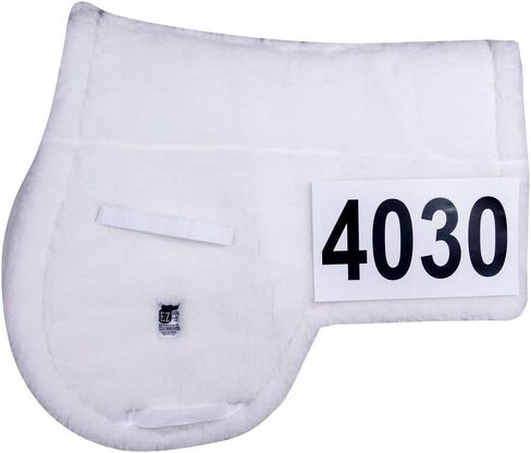 وسادة سرج الحصان من Dura-Tech E-Z View Wither Relief Pin-On Style | تصميم الإغاثة يذبل | صوف صناعي مضاد للحساسية | قاعدة غير قابلة للانزلاق | عرض رقم سهل | إدراج جل متوافق in Kuwait