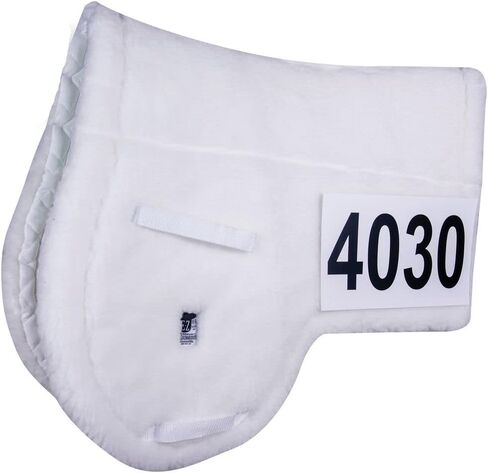 وسادة سرج الحصان من Dura-Tech E-Z View Wither Relief Pin-On Style | تصميم الإغاثة يذبل | صوف صناعي مضاد للحساسية | قاعدة غير قابلة للانزلاق | عرض رقم سهل | إدراج جل متوافق in Kuwait