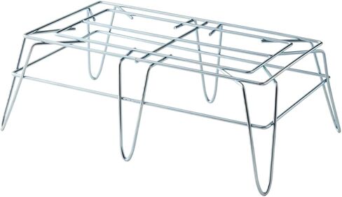 رف سلكي مقاس 14 بوصة × 24 بوصة × 8 بوصة - رف تخزين من أسلاك الفولاذ شديد التحمل، منصة عرض أرضية قائمة بذاتها لمتاجر التجزئة والبقالة والممرات الترويجية، قاعدة عرض رف الأسلاك التجارية، سعة 500 رطل in Kuwait