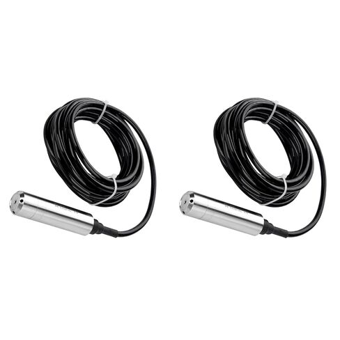2PCS Water Level Sensor, DC24V 4-20mA Throw in Type Liquid Level Sensor, Liquid Level Transmitter Detecting 0-5m Range Depth in Saudi Arabia