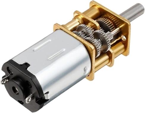 محرك تروس معدني DC 3V/6V/12V GA12-N20 مع نحى 15/30/50/60/100/200/300/500/1000 دورة في الدقيقة سرعة منخفضة (12 فولت، 50) in Kuwait