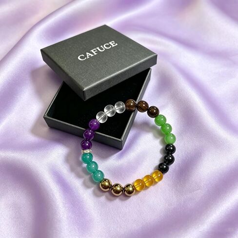 Natural Stone Wealth Money Bracelet for Women Beaded Protection Bracelet Adjustable Lucky Bracelet Feng Shui Black Obsidian Handmade Jewelry Gift in Saudi Arabia