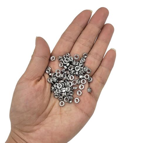 100pcs M3-0.5 Hex Nut Stainless Steel 304(18-8) Metric Hexagon Nut for Bolts, Bright Finish, Full Thread (M3) in Kuwait