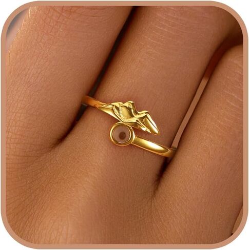 خاتم بذور الخردل 925 الفضة الاسترليني 14K مطلية بالذهب الإيمان الأمل المسيحية خواتم الجبل الدائري مجوهرات دينية ملهمة للنساء تأكيد المعمودية عيد الفصح المسيحي هدايا عيد الميلاد in Kuwait