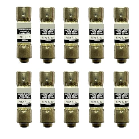 10 عبوات جديدة FNQ-R-10 FNQ-R-10A FNQ-R 10A 600Vac صمام تأخير الوقت، FNQ-R-10A فئة CC صمام تحديد التيار in Kuwait