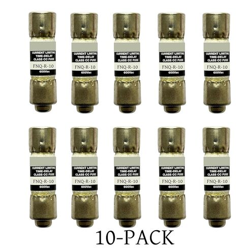 10 عبوات جديدة FNQ-R-10 FNQ-R-10A FNQ-R 10A 600Vac صمام تأخير الوقت، FNQ-R-10A فئة CC صمام تحديد التيار in Kuwait
