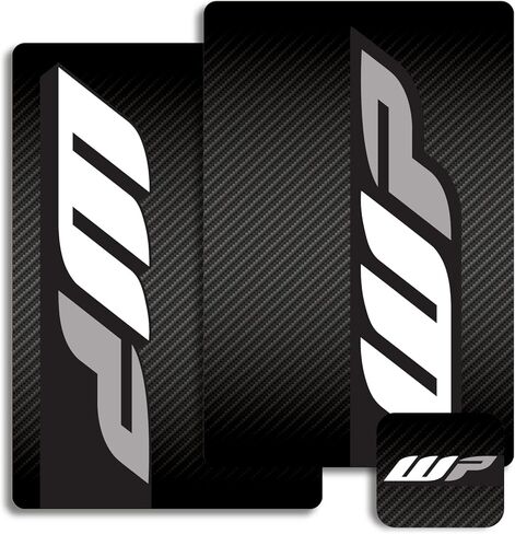 WP Fork & Shock Suspension Decals (Black/Black/White on Carbon) in Kuwait