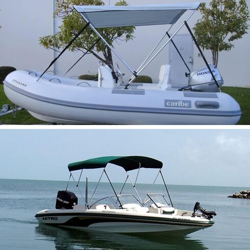 2 PCS Adjustable Heavy Duty Bimini Top Straps, Marine Grade Double Snap Hook Strap+ Pad Eye Straps, 28"~60" Stainless Steel Boat Awning Hardware Accessories in Saudi Arabia