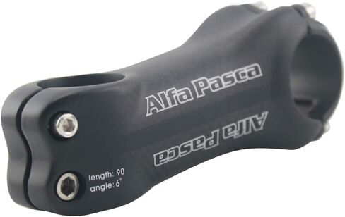 Alfa Pasca Road Bike Carbon Stem 6/17 Degree MTB Stem 31.8 Carbon Fiber Bicycle Stem 3K Glossy/Matte 70-130mm in Saudi Arabia