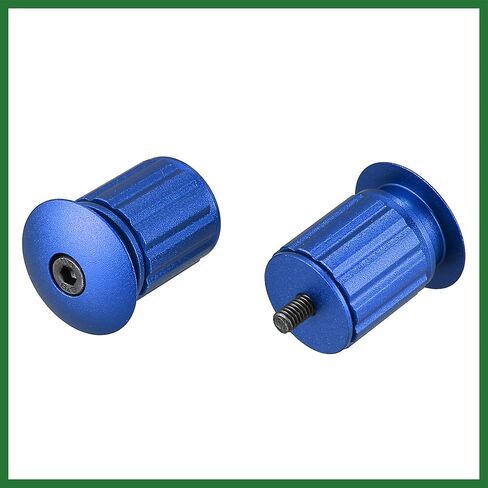 Motoforti 1 زوج سبائك الألومنيوم 17.5-22mm المقود نهاية المقابس للطريق دراجة جبلية قابل للتعديل المقود دراجة بار ينتهي الأزرق طويلة الأمد in Kuwait