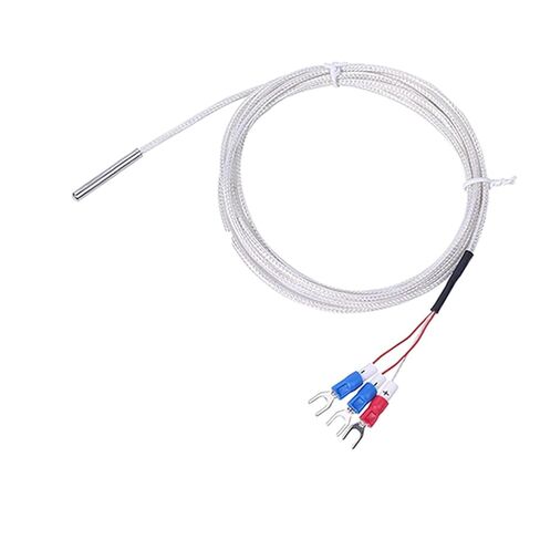 5 * 30mm Probe Type Stainless Steel PT100 Temperature Sensor Thermocouple with 1/2/3/5m 3 Wire Cable 1Pcs(PT100 Type 1m) in Saudi Arabia
