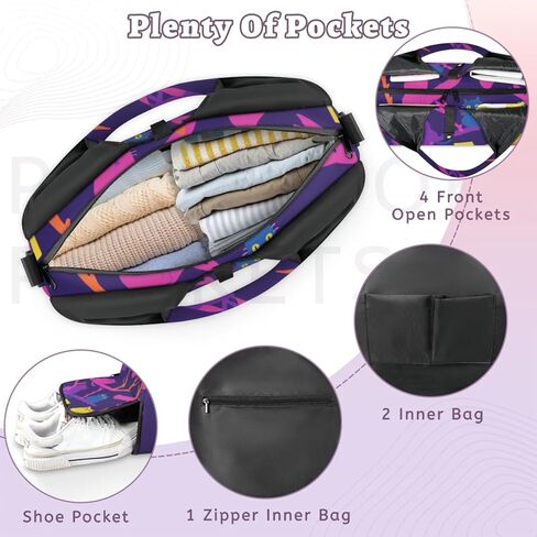 Yoga Gym Bag for Women, Gymnastics Gym Bag with Yoga Mat Holder, Duffel Bag, Sport Bag with Shoe Compartment and Wet Dry Storage Pockets, Suitable for Gym, Travel, Pilates and Beach in Kuwait