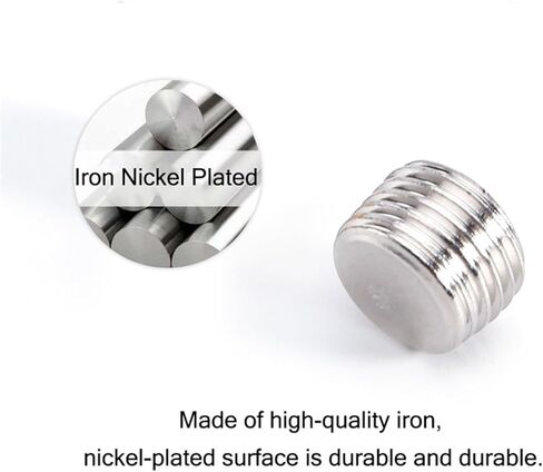 Copper Male Thread Brass Pipe Hex Head End Cap Fitting Coupler Connector Adapter 1/8 1/4 3/8 1/2 3/4 Iron Nickel Plated(DT-01 Brass) in Kuwait