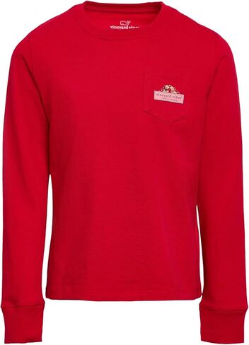 vineyard vines Girls Long Sleeve Pocket Tee (Toddler/Little Kid/Big Kid) in Saudi Arabia