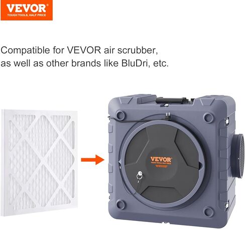 VEVOR Protective Pre Filters, 5 Pack, 15.75'' x 15.75'' Air Filter Replacement, High-efficient Stage 1 Filters Compatible w/BlueDri Scrubber, Air Purifiers, Water Damage Restoration Equipment in Saudi Arabia