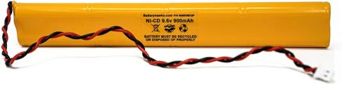 ELB-B003 ELBB003 BAT9.6V700 9.6v 900mAh Exit Sign Emergency Light NiCad Battery OSA228 CUSTOM-306-U ELB-B004 ELBB004 ELB-B004 in Saudi Arabia