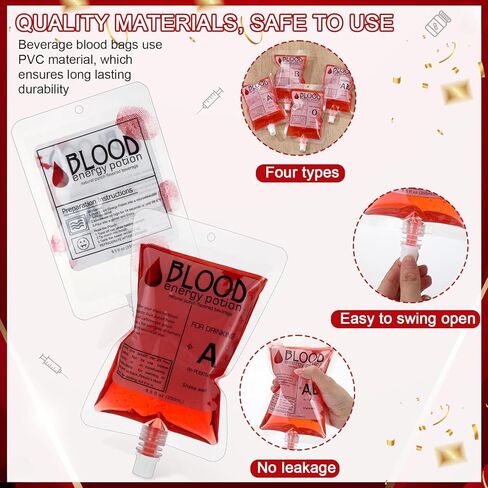 Geiserailie 123 Pcs Nursing Graduation Party Supplies Set 20 Blood Bag for Drink Dram Empty Pill Bottles Push Down Test Tubes Syringe Sticky Labels and 3 Kidney Basin for Nurse RN Graduation Party in Saudi Arabia