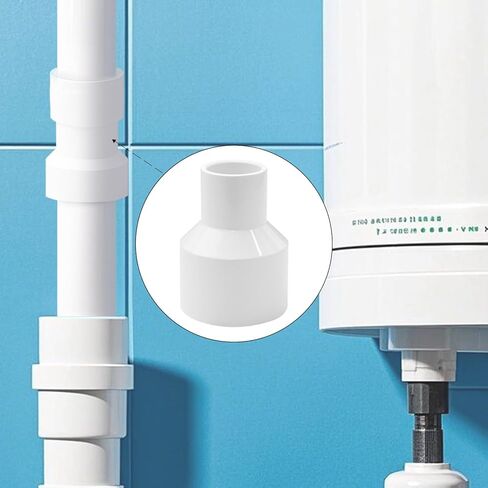 LESSO 5 قطع تركيب أنابيب PVC، وصلة توصيل لتقليل التركيب 1-1/2 إلى 1 بوصة (SOC × SOC)، وصلة أنابيب SCH40 عالية التدفق للسباكة والري وحمام السباحة والمنتجعات الصحية ومشاريع DIY ومعتمدة من NSF in Kuwait