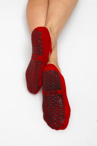 Non Slip Yoga Socks for Women, Grippy Socks with Rubber Dots for Pilates, Barre & Yoga, 2 Pairs in Saudi Arabia