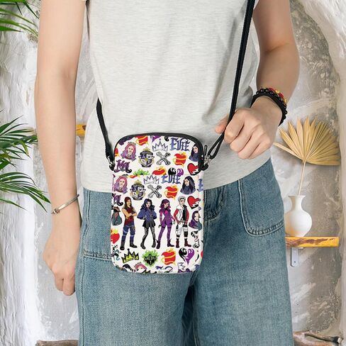 KEYCHIN Mal & Evie Crossbody Bag جاي وكارلوس وجين هدية لمحبي أودري وبن حقيبة كتف مستوحاة من فيلم الشرير in Saudi Arabia